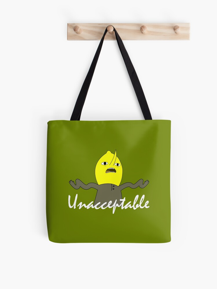  GRAPHICS & MORE Adventure Time Lemongrab Unacceptable Grocery  Travel Reusable Tote Bag : Home & Kitchen