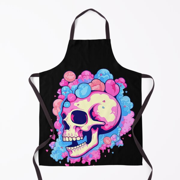 Item preview, Colorful Bubblegum Skull Lollipop Pink and Blue Sweets Juicy Spooky Halloween designed and sold by BubbleBone.