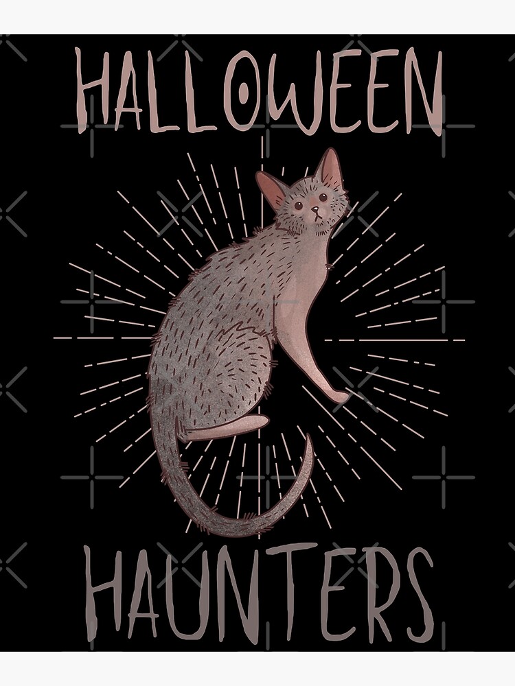 Thumbnail 3 of 3, Photographic Print, Halloween Haunters - Lykoi Werewolf Cat - Halloween design designed and sold by FelineEmporium.