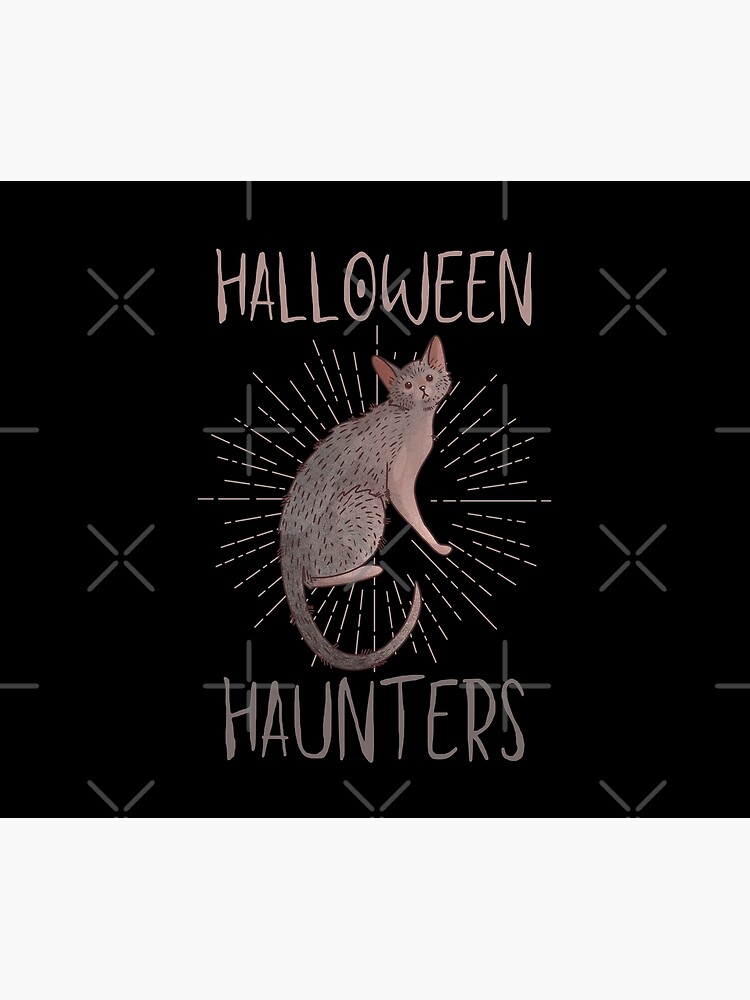 Thumbnail 3 of 3, Tapestry, Halloween Haunters - Lykoi Werewolf Cat - Halloween design designed and sold by FelineEmporium.
