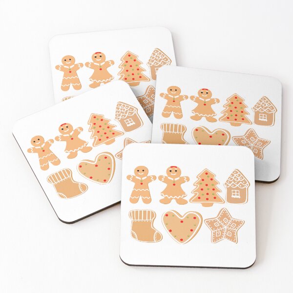 Item preview, Christmas Cookies Pattern Sticker Set - Redbubble Sticker designed and sold by bluehatgraphics.