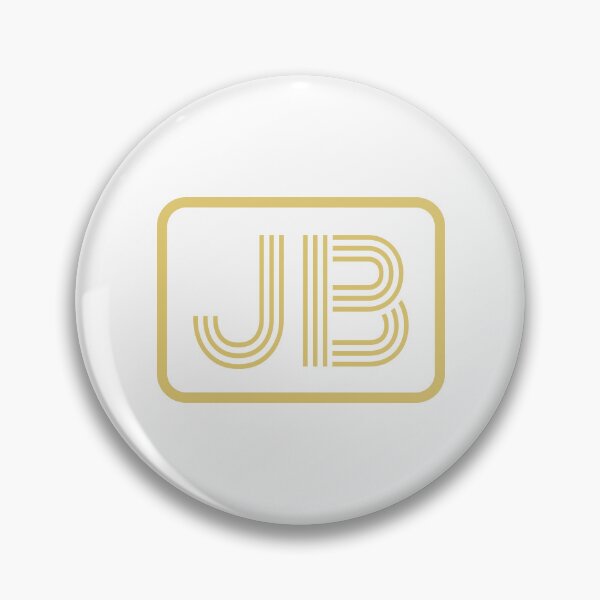 Artikelvorschau, JB-Initialen goldene geometrische Buchstaben entworfen und verkauft von Jeallan Designs.