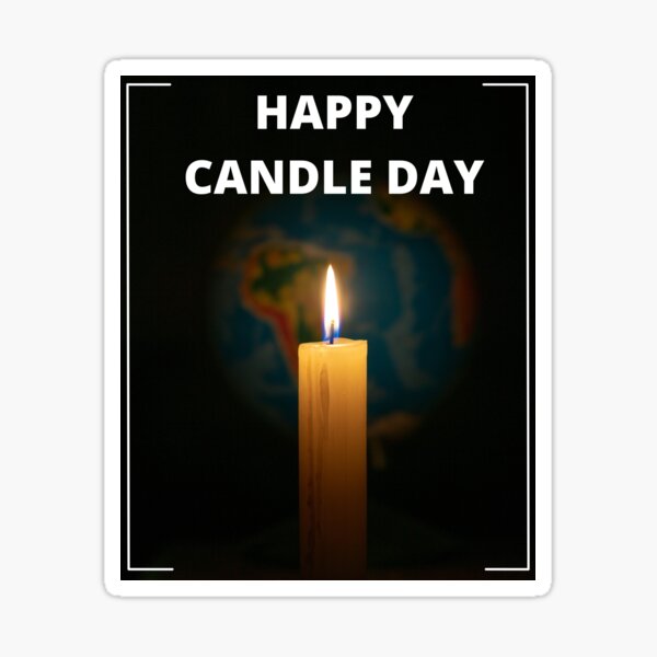 Candle  Sticker for Sale by floresmarcella