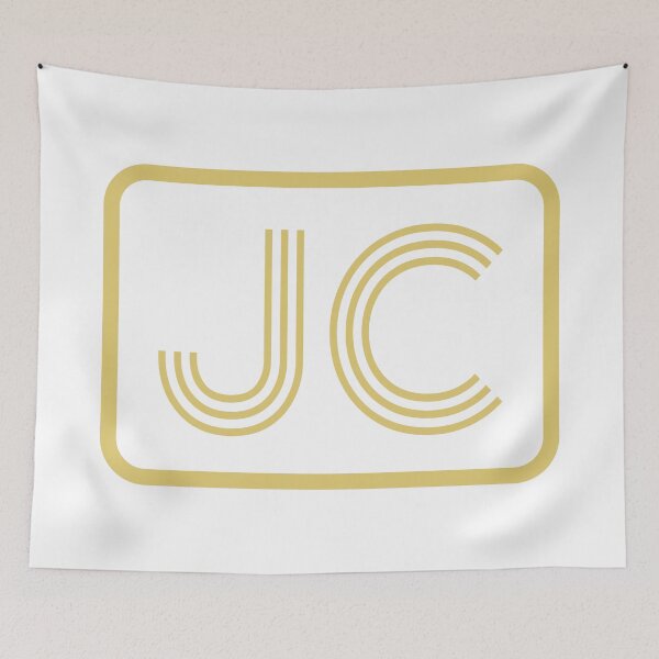 Item preview, JC Initials Gold Geometric Letters designed and sold by Jeallan Designs.