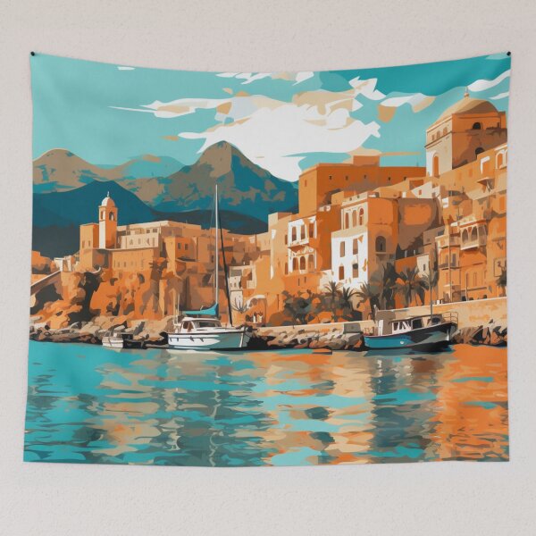 Item preview, A Pop Art Travel Print of Palermo - Sicily - Italy designed and sold by StudioRedKoala.