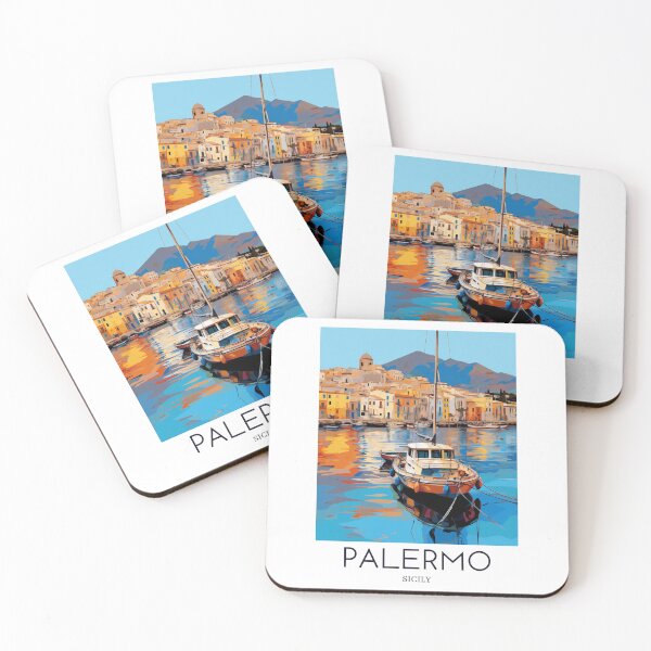 Aperçu de l'œuvre Une impression de voyage Pop Art de Palerme - Sicile - Italie créée et vendue par StudioRedKoala.
