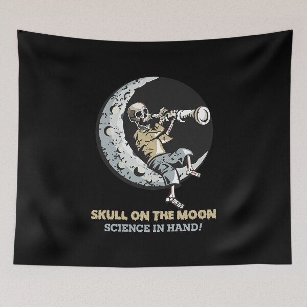 Item preview, Skull On The Moon Science In hand! designed and sold by Masud-Haq.