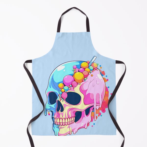Item preview, Colorful Bubblegum Skull Lollipop Pink and Blue Sweets Juicy Spooky Halloween designed and sold by BubbleBone.