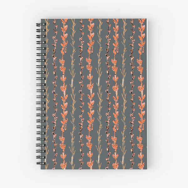 Item preview, Watercolor Vines and Creepers in Orange and Pink on Gray designed and sold by ara-designs.