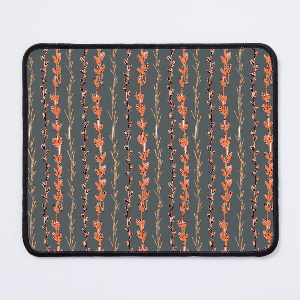 Item preview, Watercolor Vines and Creepers in Orange and Pink on Gray designed and sold by ara-designs.
