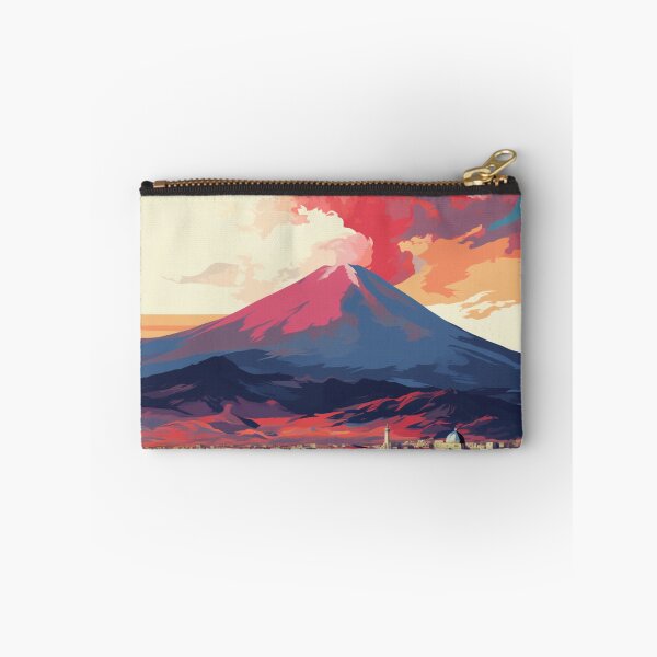 Item preview, A Pop Art Travel Print of Mount Etna - Sicily - Italy designed and sold by StudioRedKoala.
