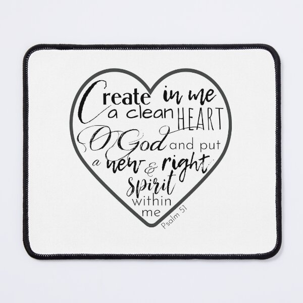 Item preview, Psalm 51 - create in me a clean heart designed and sold by Georgias-Bible.
