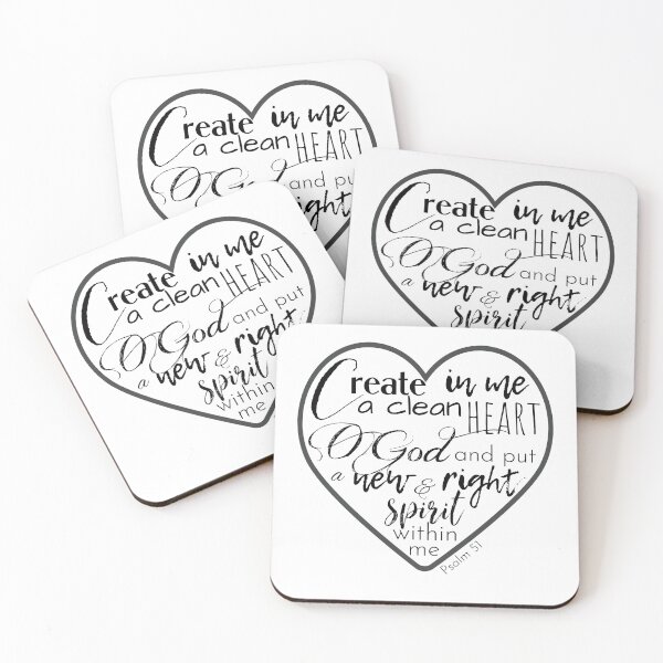 Item preview, Psalm 51 - create in me a clean heart designed and sold by Georgias-Bible.
