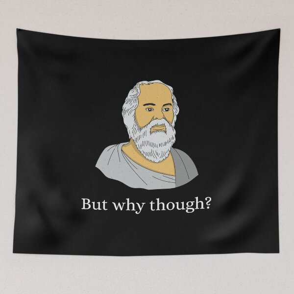 Item preview, But Why Though? - Philosophy, Leadership, and Intellectual Quotes designed and sold by ethanzakicab.