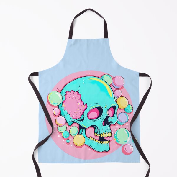 Item preview, Colorful Bubblegum Skull Lollipop Pink and Blue Sweets Juicy Spooky Halloween designed and sold by BubbleBone.
