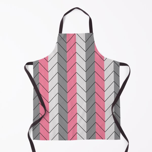 Item preview, Black Grey Pink Chevron Stripes Pattern designed and sold by Nisha Prabhu.