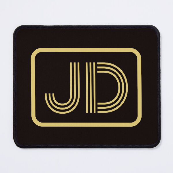 Item preview, JD Initials Gold Geometric Letters designed and sold by Jeallan Designs.