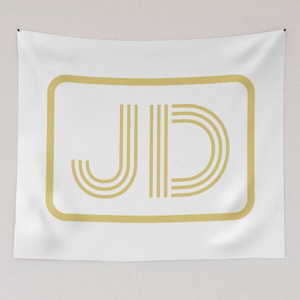 Item preview, JD Initials Gold Geometric Letters designed and sold by Jeallan Designs.