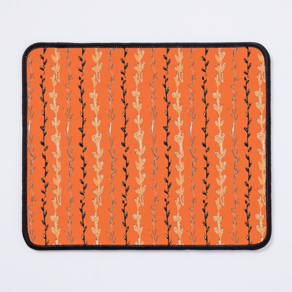 Item preview, Watercolor Vines and Creepers: Orange, White, Gray on Dark Orange designed and sold by ara-designs.