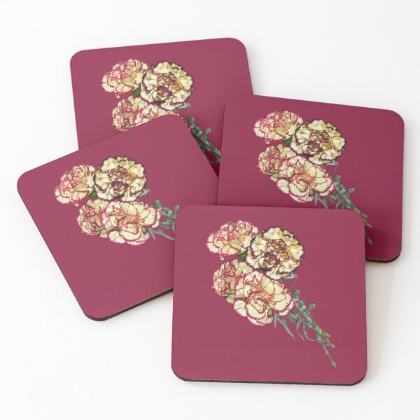Item preview, Colorful Carnations Vector Art Cut Out designed and sold by taiche.