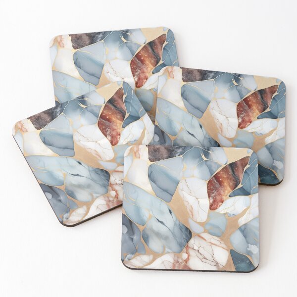 Item preview, Multicolor natural marble pattern designed and sold by SmileshareShop.