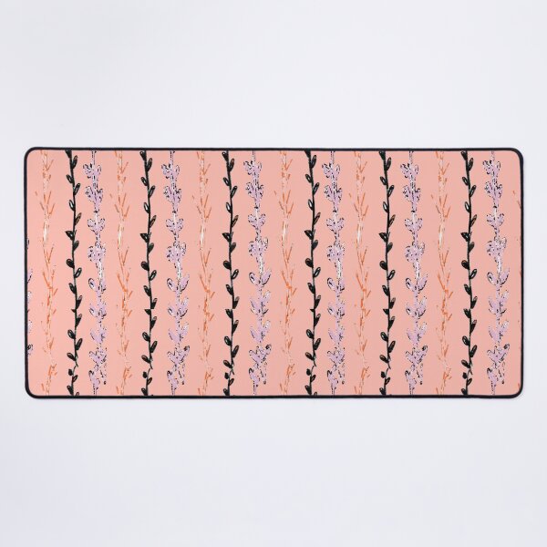 Item preview, Watercolor Vines and Creepers: Black, Purple, Orange on Pink designed and sold by ara-designs.