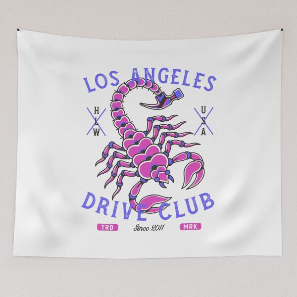 Item preview, Los Angeles Drive Club" - Vintage Scorpion Tattoo Art designed and sold by Nemons.