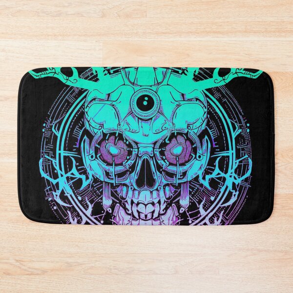 Item preview, BLUE ROBOT SKULL CYBERPUNK designed and sold by Damyanoman_Art.