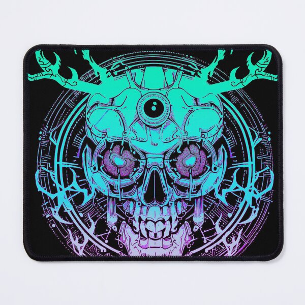 Item preview, BLUE ROBOT SKULL CYBERPUNK designed and sold by Damyanoman_Art.