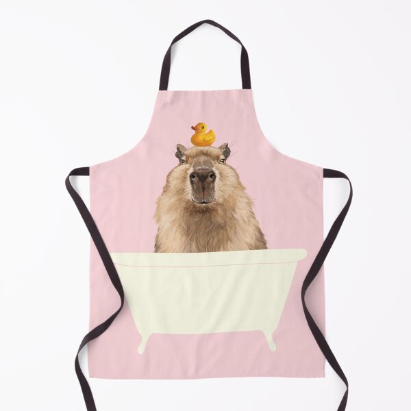 Item preview, Capybara in Bathtub in Pink designed and sold by bignosework.