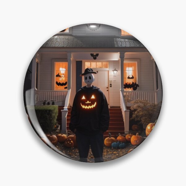 Item preview, Pumpkin Scarecrow Halloween Haunted Mansion designed and sold by Allomensiaa.