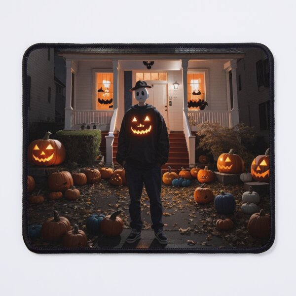 Item preview, Pumpkin Scarecrow Halloween Haunted Mansion designed and sold by Allomensiaa.