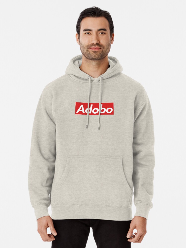 red box logo hoodie