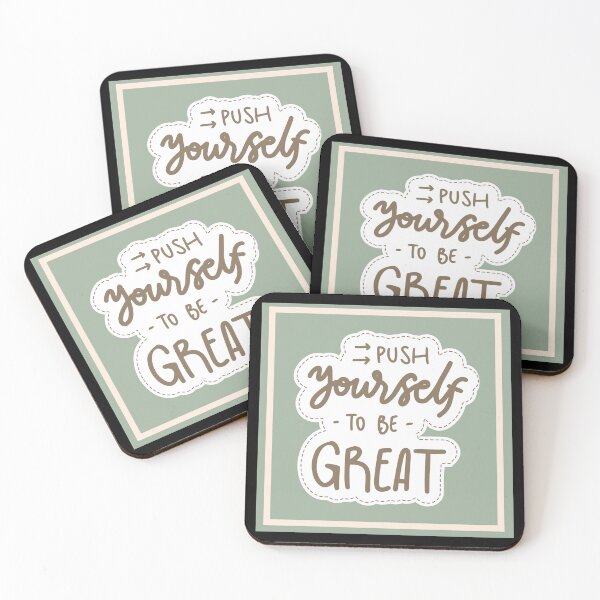 Item preview, Push Yourself To Be Great | Quote Positivity designed and sold by ISayHeaven.