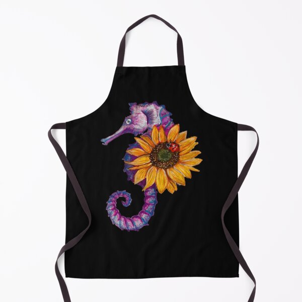 Item preview, Caballito De Mar Guerrero De Acuarela Con Girasol Y Mariquita designed and sold by bzdbafivztu70.