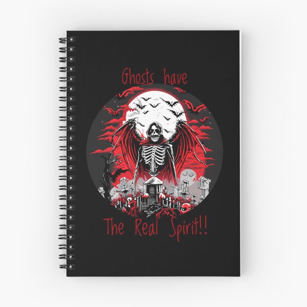 Item preview, Bat-winged Ghostly Halloween Skeleton with Iconic Slogan designed and sold by SemARTDesign.