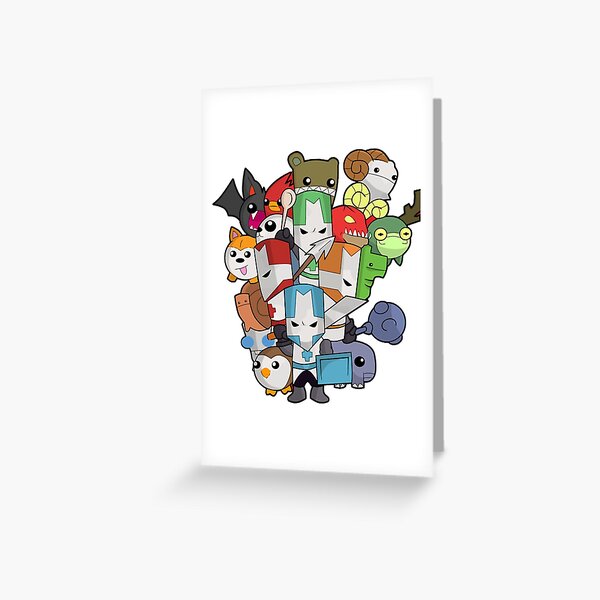 Castle Crashers Four-Square Greeting Card for Sale by Martin Wright