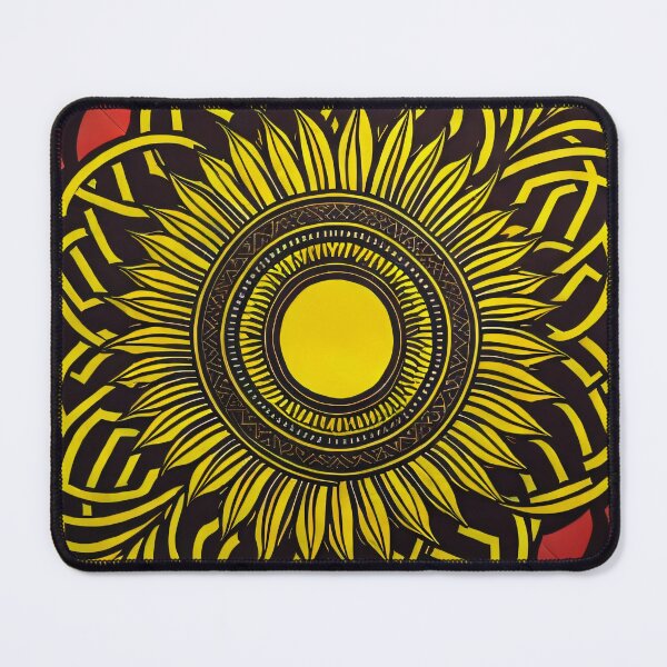 Item preview, Sun Flower Neutrino Jem Design Red & Yellow designed and sold by NeutrinoJem.