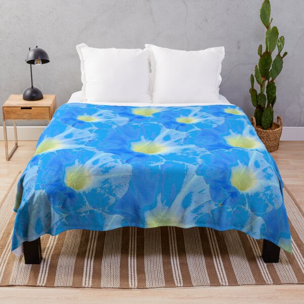 Item preview, DELICATE HEAVENLY BLUE MORNING GLORY FLORALS ART designed and sold by sharlesart.