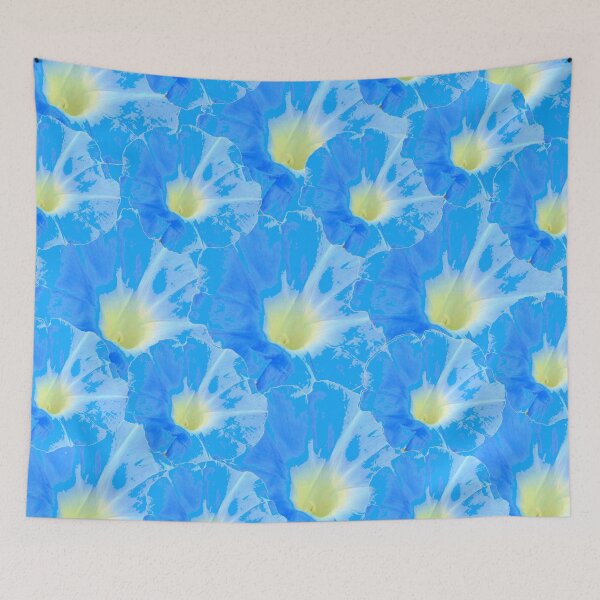 Item preview, DELICATE HEAVENLY BLUE MORNING GLORY FLORALS ART designed and sold by sharlesart.