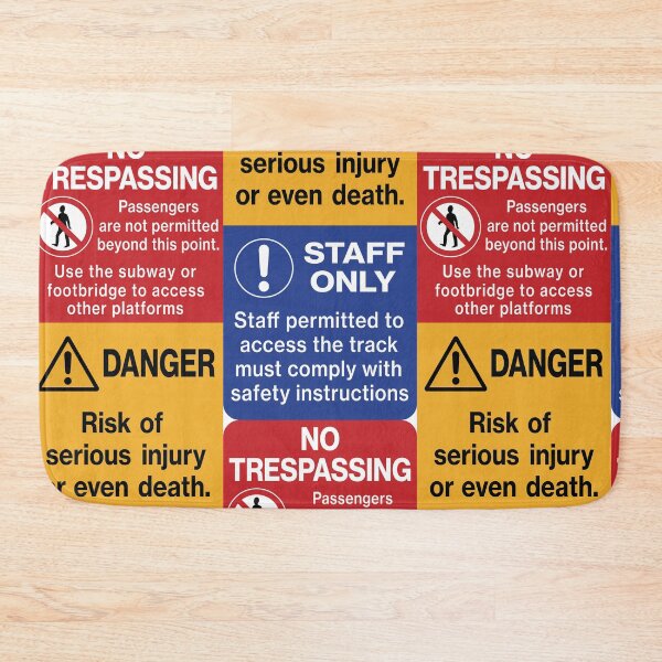 Item preview, End of Platform Sign designed and sold by Green-over-red.