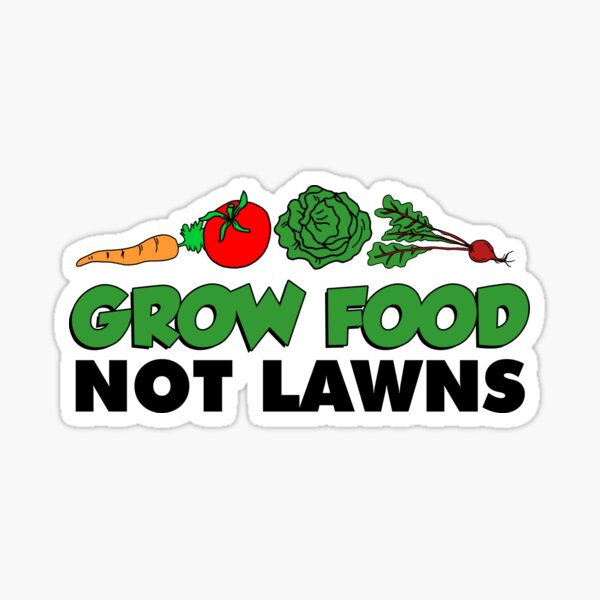 Item preview, Grow Food Not Lawns Cartoon Vegetables designed and sold by jaycartoonist.
