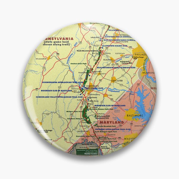 Item preview, Appalachian Trail Map designed and sold by Chuck Mountain Poster Art.