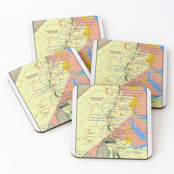 Artikelvorschau, Appalachian Trail Karte entworfen und verkauft von Chuck Mountain Poster Art.