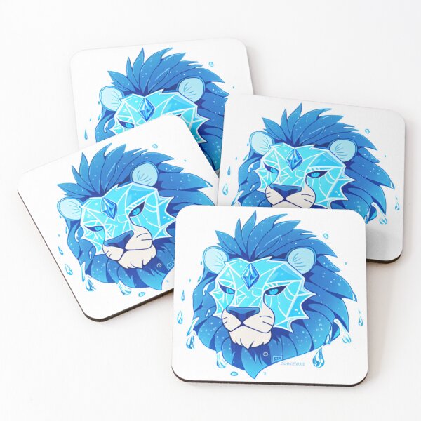 Item preview, Freeze and Cold Lion Face - Arctic Wildlife Art designed and sold by BubbleSpy.