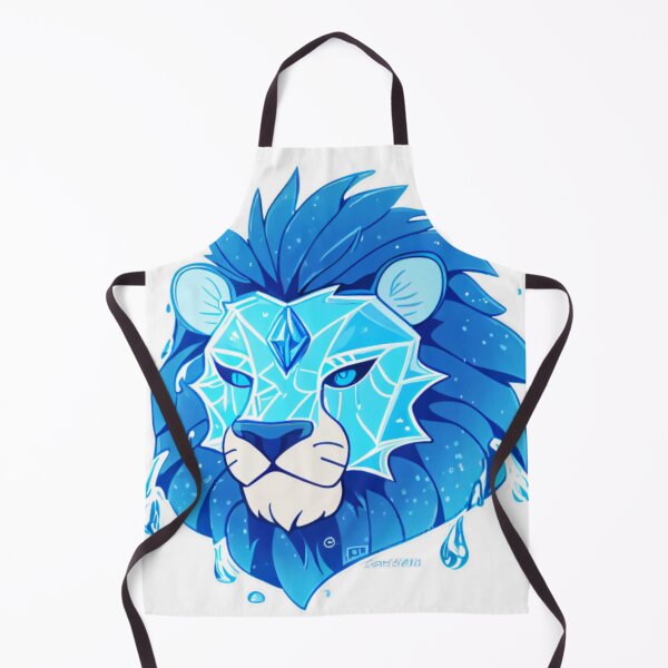 Item preview, Freeze and Cold Lion Face - Arctic Wildlife Art designed and sold by BubbleSpy.