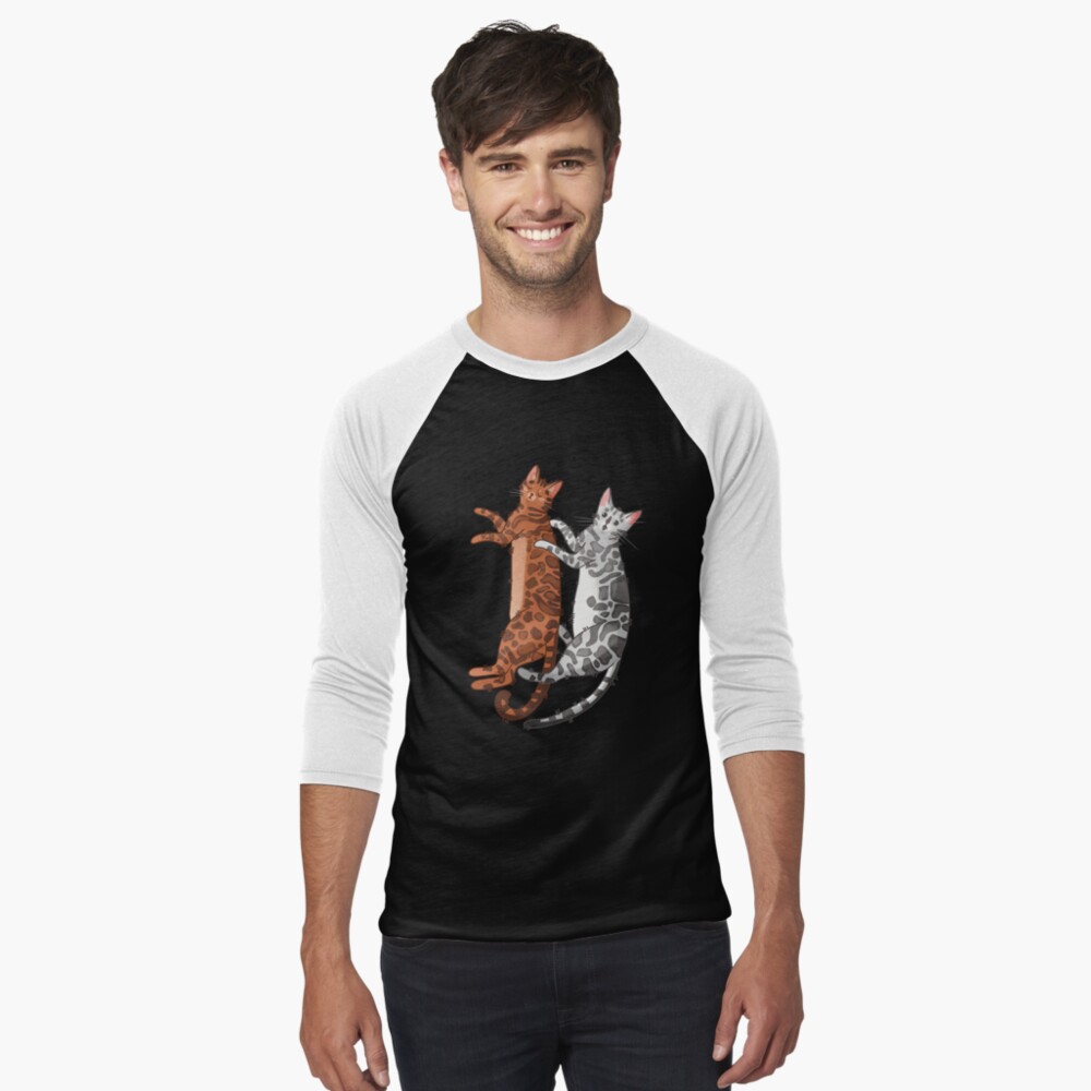 Item preview, Baseball ¾ Sleeve T-Shirt designed and sold by FelineEmporium.