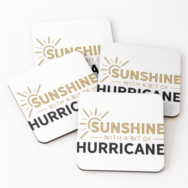 Item preview, Sunshine With A Bit Of Hurricane Typography designed and sold by apcreatively.