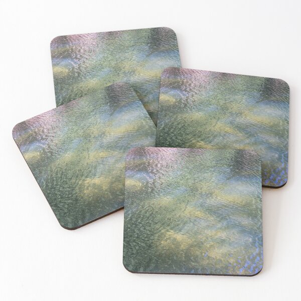 Item preview, Summer reflection at the lake 1, abstract water surface designed and sold by Heidemüllerin.