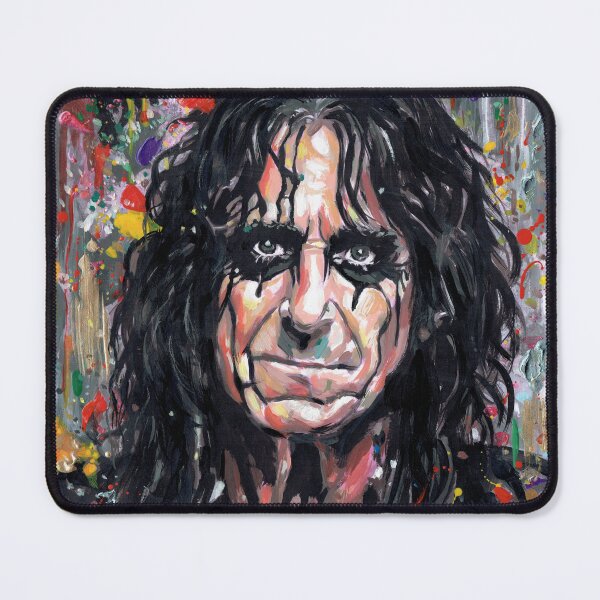 Item preview, ALICE COOPER ACRYLIC SPLATTER PAINTING  designed and sold by BazwoldArtist.